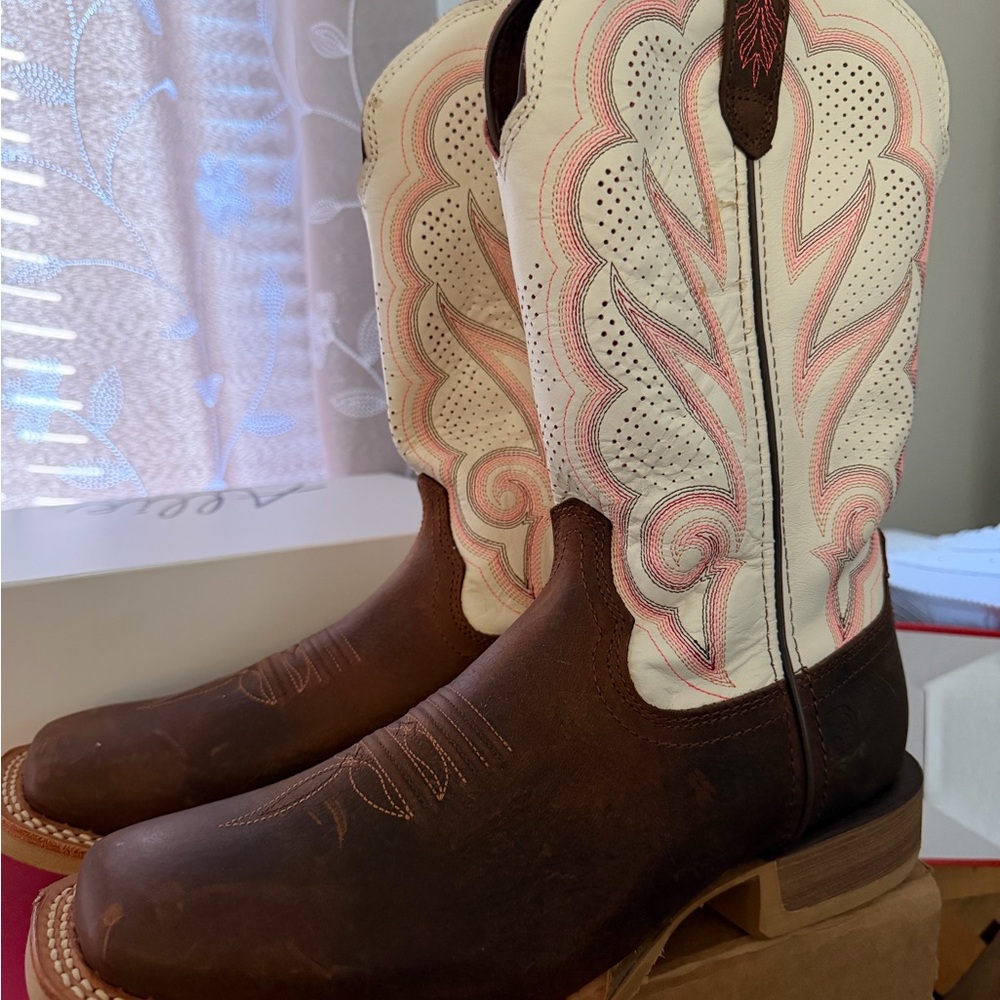 Durango Brown and Pink Western Boots